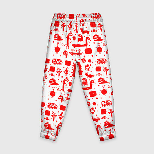 Детские брюки RED MONSTERS / 3D-принт – фото 2