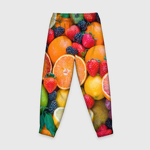 Детские брюки ABUNDANCE OF FRUITS / 3D-принт – фото 2
