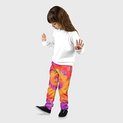 Брюки детские Тай дай в радуге, цвет: 3D-принт — фото 2