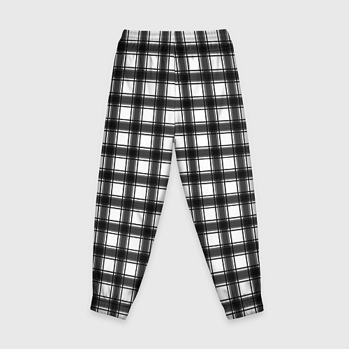 Детские брюки Black and white trendy checkered pattern / 3D-принт – фото 2