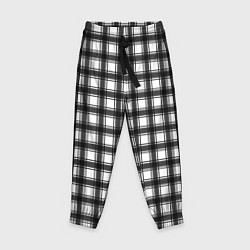 Детские брюки Black and white trendy checkered pattern