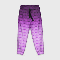 Детские брюки Фиолетово-розовый геометрический узор Градиент
