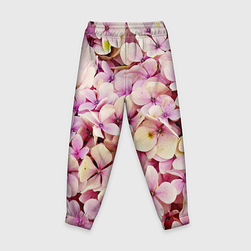 Детские брюки Розовые цветы яркой поляной / 3D-принт – фото 2