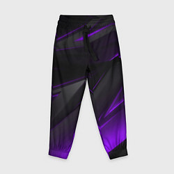 Детские брюки Черно-фиолетовая геометрическая абстракция