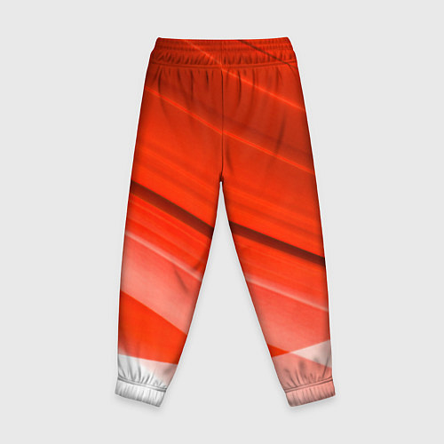 Детские брюки Хонда - Красно-белая абстракция / 3D-принт – фото 2