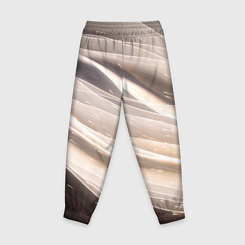 Детские брюки Абстрактные волны и огни бесконечности / 3D-принт – фото 2