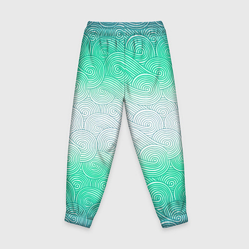 Детские брюки Абстрактная волна градиентный паттерн / 3D-принт – фото 2