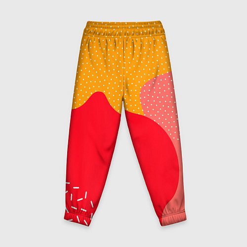 Детские брюки Разноцветные кляксы / 3D-принт – фото 2
