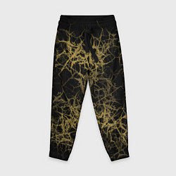 Детские брюки Universe in golden crackles abstraction