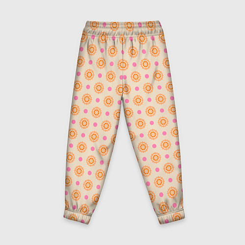 Детские брюки Цветочки пастельного цвета / 3D-принт – фото 2