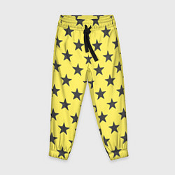 Детские брюки Звездный фон желтый