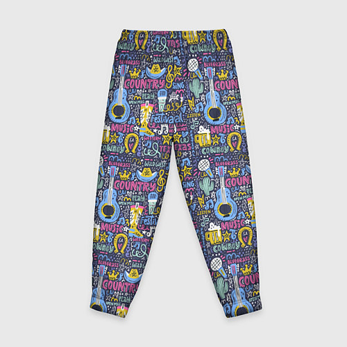 Детские брюки Гитара и шляпа / 3D-принт – фото 2