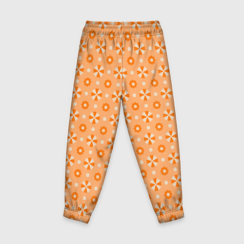 Детские брюки Абстракция - оранжевые зонтики / 3D-принт – фото 2