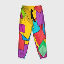 Детские брюки Фон из разноцветных кубиков