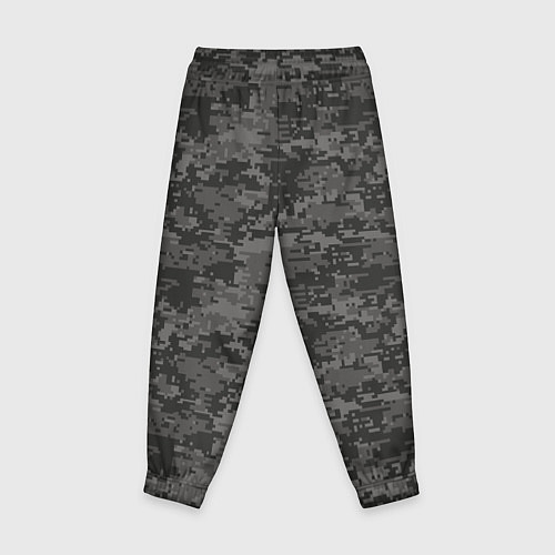 Детские брюки Камуфляж AOR-2 серый пиксель / 3D-принт – фото 2