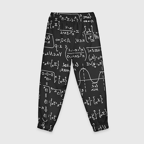 Детские брюки Геометрические формулы / 3D-принт – фото 2