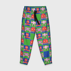 Детские брюки Пиксельный рисунок поп арт