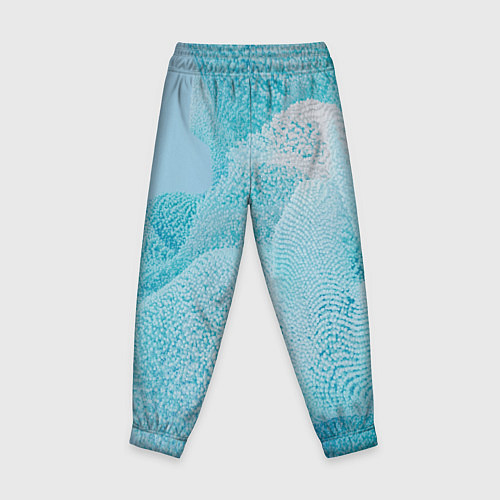 Детские брюки Волнообразное голубое множество шаров / 3D-принт – фото 2