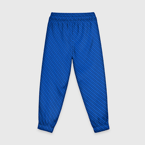 Детские брюки Плетёная синяя ткань - паттерн / 3D-принт – фото 2