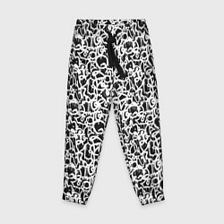 Брюки детские Граффити краска, цвет: 3D-принт