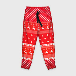 Детские брюки Праздничный красный свитер