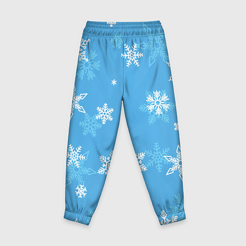 Детские брюки Голубой снегопад / 3D-принт – фото 2