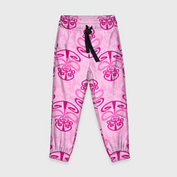 Детские брюки Розовый орнамент