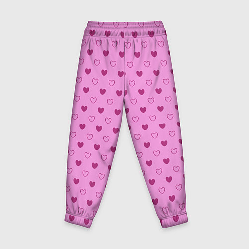Детские брюки Милые сердечки / 3D-принт – фото 2