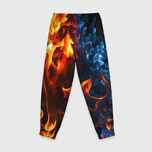 Детские брюки Битва огней - два пламени / 3D-принт – фото 2