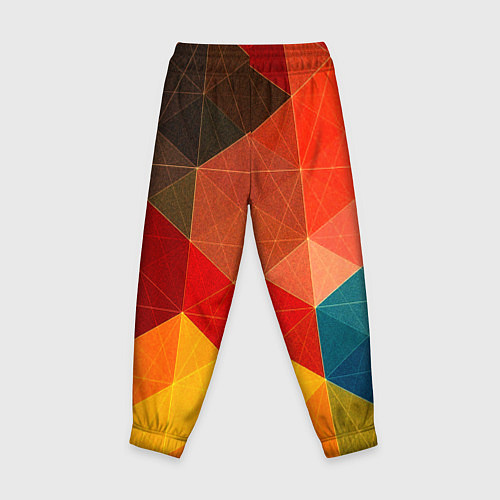 Детские брюки Абстрактная геометрия мозаика / 3D-принт – фото 2