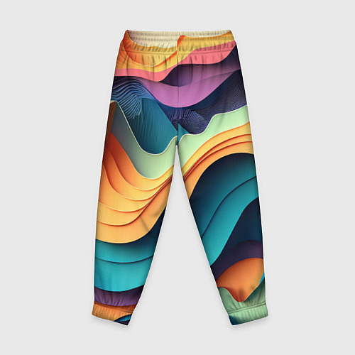 Детские брюки Цветной рельеф / 3D-принт – фото 2