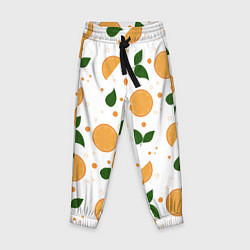 Детские брюки Апельсины с листьями