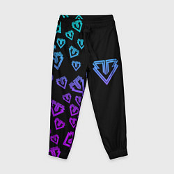 Брюки детские Big bang half neon pattern, цвет: 3D-принт
