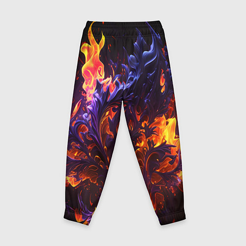 Детские брюки Текстура огня / 3D-принт – фото 2