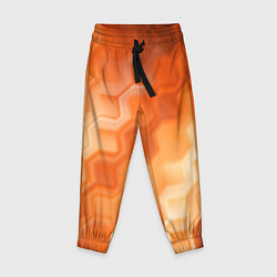 Детские брюки Золотисто-оранжевый туманный паттерн