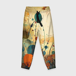 Детские брюки Абстрактная гранжевая композиция с пятнами: арт не
