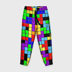 Детские брюки Тетрис цветные блоки