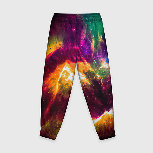 Детские брюки Небула в космосе разноцветная - нейронная сеть / 3D-принт – фото 2