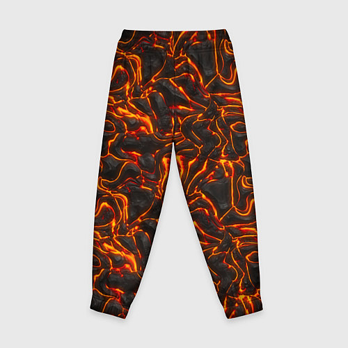 Детские брюки Огненная лава / 3D-принт – фото 2