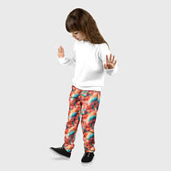 Брюки детские Текстура жвачки, цвет: 3D-принт — фото 2