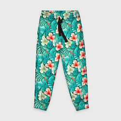 Детские брюки Летние цветочки паттерн