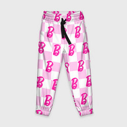 Детские брюки Розовая шашка и Барби