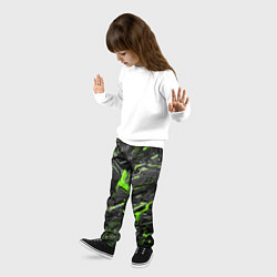 Брюки детские Текстура киберпанка, цвет: 3D-принт — фото 2