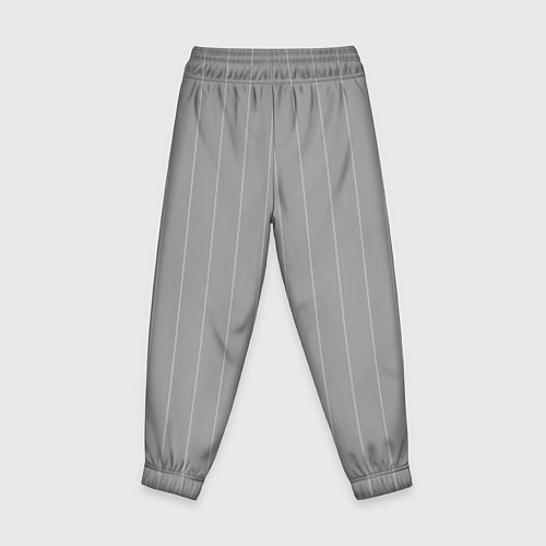 Детские брюки Благородный серый полосатый / 3D-принт – фото 2