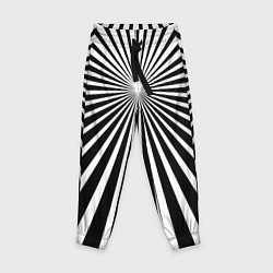 Детские брюки Черно-белая полосатая иллюзия