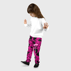 Брюки детские Barbie vs Oppenheimer - meme - abstraction, цвет: 3D-принт — фото 2