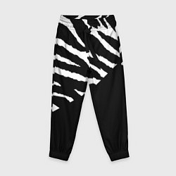 Детские брюки Полосы зебры с черным