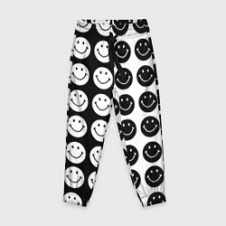 Детские брюки Smiley black and white
