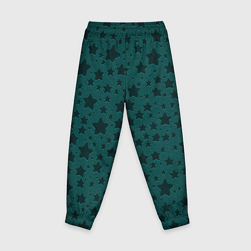 Детские брюки Звёзды чёрно-зелёный / 3D-принт – фото 2