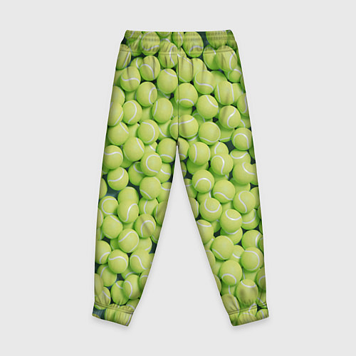 Детские брюки Узор из теннисных мячей / 3D-принт – фото 2